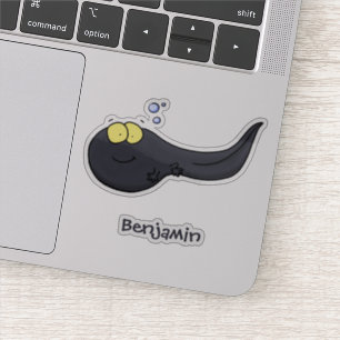 Adesivo Imagem de desenho animado de girino divertido