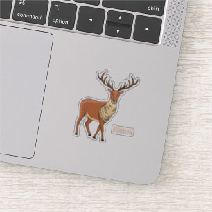 Adesivo Imagem de desenho de Reindeer
