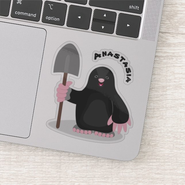 Adesivo Imagem de desenhos animados alegres e bonitos (Detalhe)