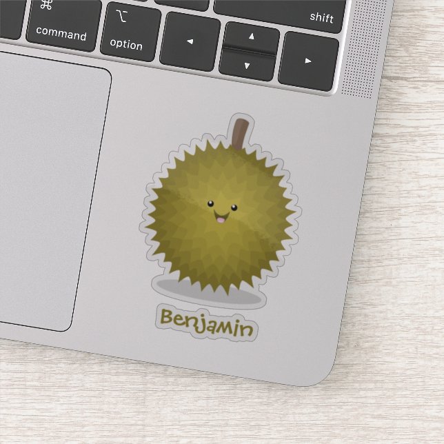 Adesivo Imagem de desenhos animados bonitos e felizes em D (Detalhe)