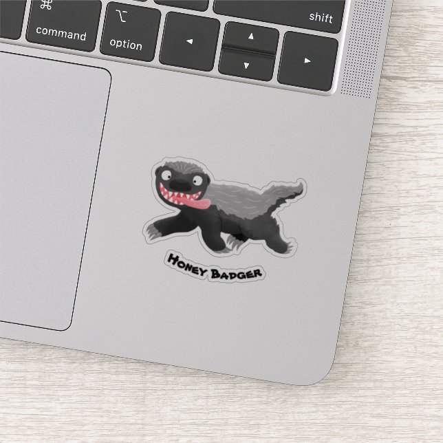 Adesivo Imagem de desenhos animados famintos e engraçados (Detalhe)