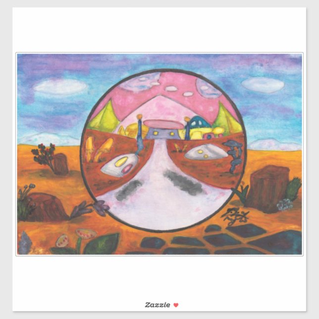 Adesivo Imagem de Imagem de Pintura em Água