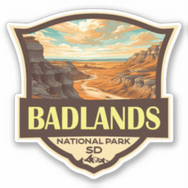 Adesivo Imagem do Parque Nacional de Badlands