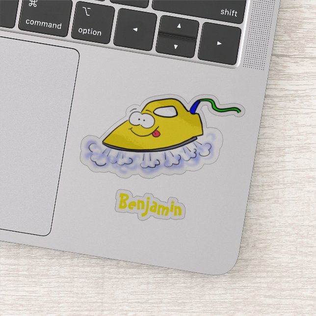 Adesivo Imagem engraçada da lavanderia de ferro (Detalhe)