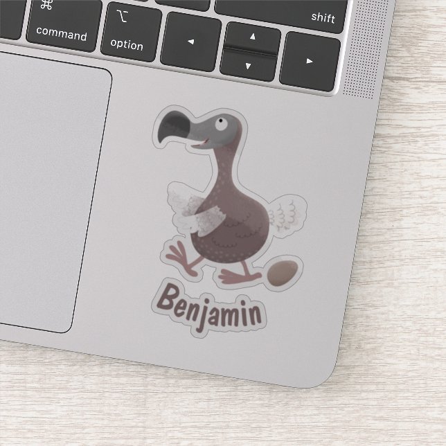 Adesivo Imagem engraçada de desenho animado de pássaro dod (Detalhe)