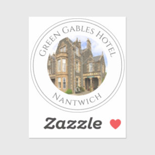 Adesivo Imagem, nome e localização do Hotel