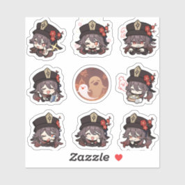 Adesivo Impacto de Genshin: Hu Tao Stickers