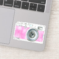 Impressão da Câmera de Aquarela Retroativa a Rosa