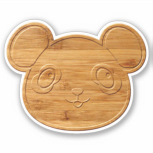 Adesivo Impressão de Bambu - Urso de Panda