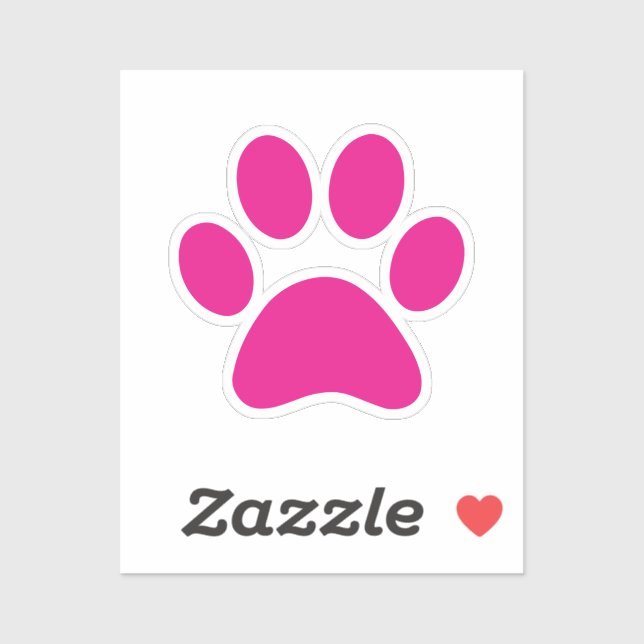 Adesivo Impressão de Paw (Folha)