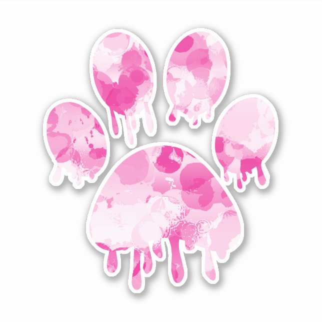 Adesivo Impressão de Paw (Frente)