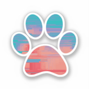 Adesivo Impressão de Paw