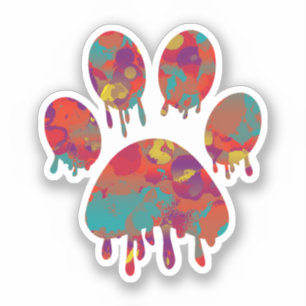 Adesivo Impressão de Paw