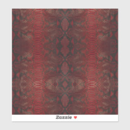 Adesivo Impressão de Python Vermelho e Negro