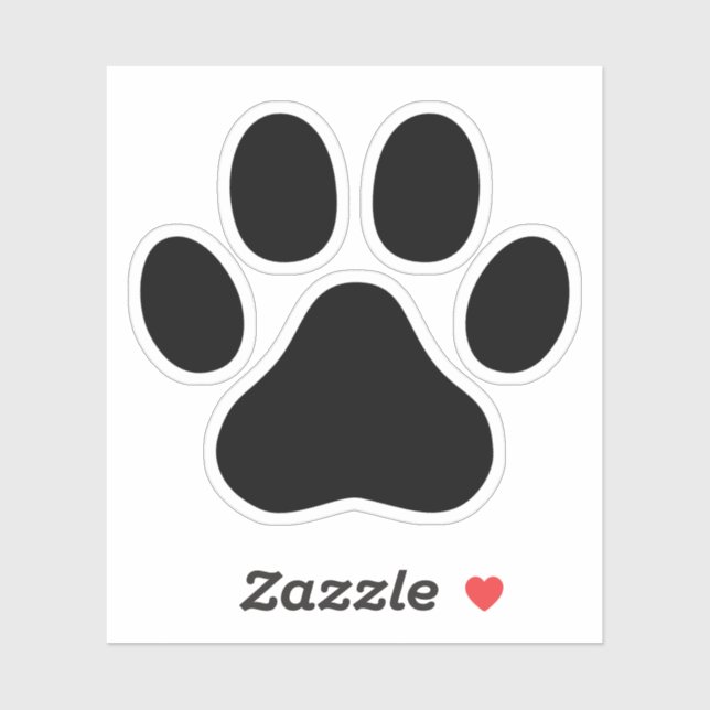 Adesivo Impressões de pata animal com 5 dedos (Folha)