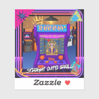 Adesivo INANNA: Rainha do Jogo 80's 