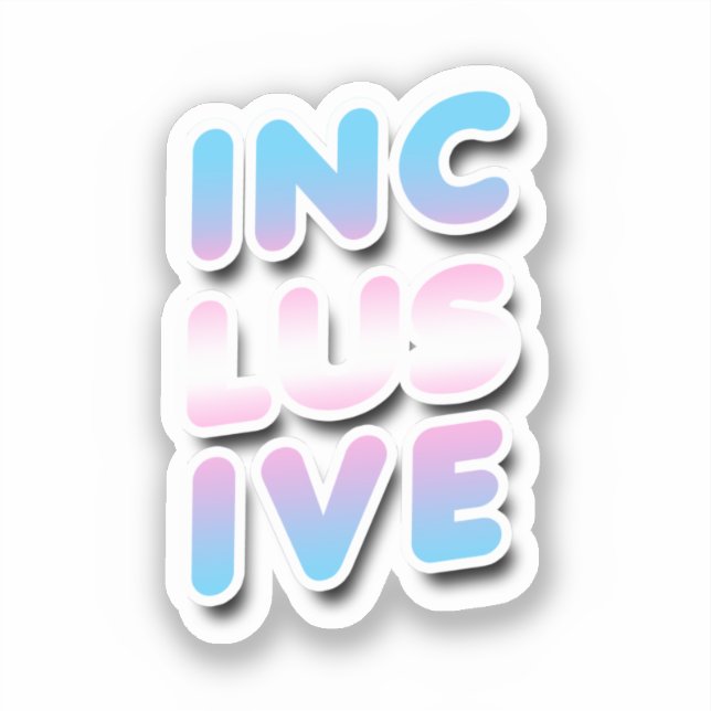 Adesivo Inclusivo - Arco-íris Trans (Frente)
