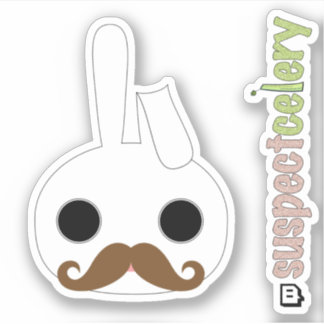 Adesivo Incognito Mustache Bunny Emote SuspectLogotipo Cel