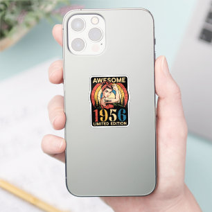 Adesivo Incrível Desde 1956 Retro 70º Aniversário Feminino