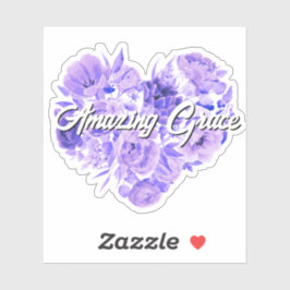Adesivo Incrível Grace Purple Floral Heart