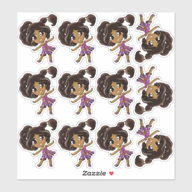 Adesivo Indian Girls Sticker (Folha)
