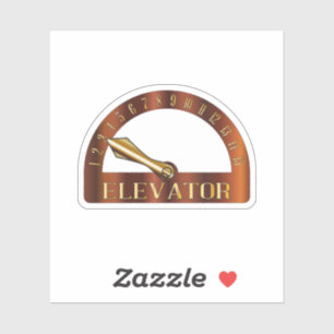 Adesivo Indicador Isolado do Chão do Elevador