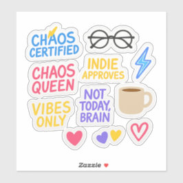 Adesivo Indie Chaos Sticker Pack -10 Die-Cut Vibe Stickers