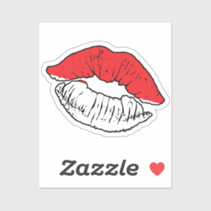 Adesivo Indonésia: Lipstick Love Flag