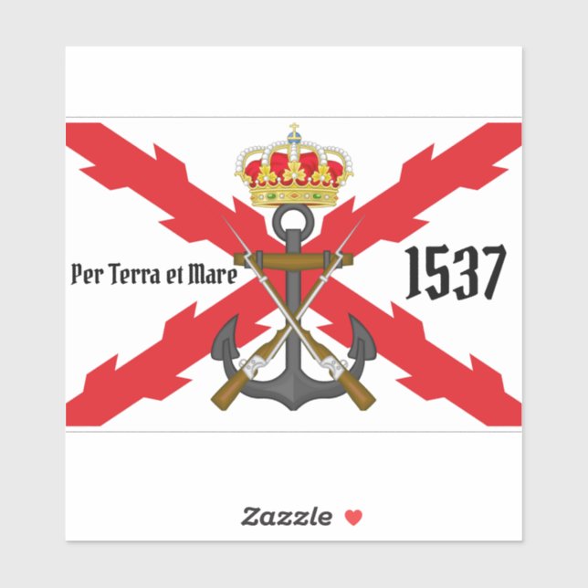 ADESIVO INFANTÉRIA DE MARINA 1537 (Folha)