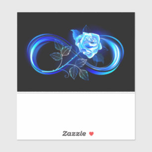 Adesivo Infinidade brilhante com rosa azul