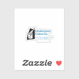 Adesivo Informações de negócios do artista do pintor de ve