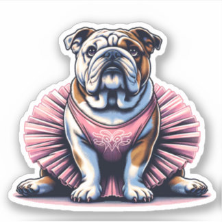 Adesivo Inglês Buldogue Dog Sticker