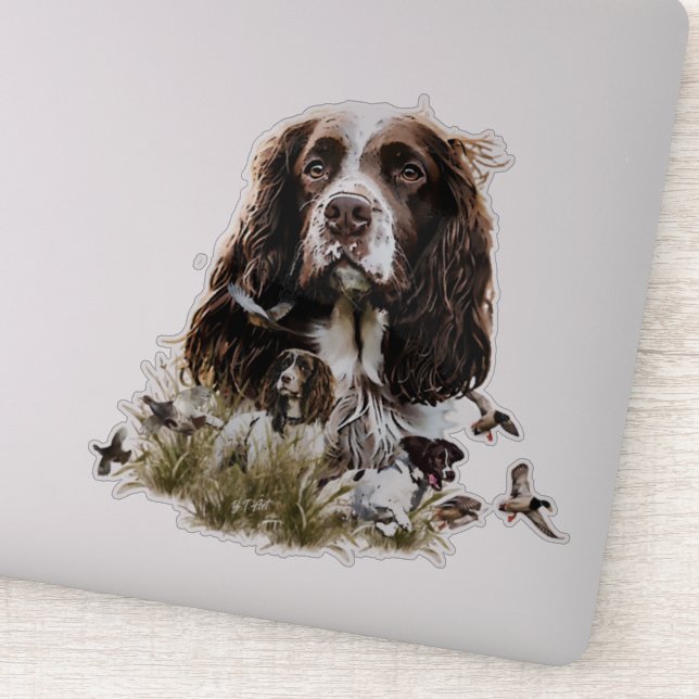 Adesivo Inglês Springer Spaniel (Detalhe)