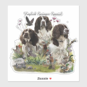 Adesivo Inglês Springer Spaniels, Arte