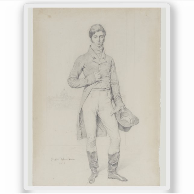 Adesivo Ingres - Retrato de Lord Grantham (Frente)