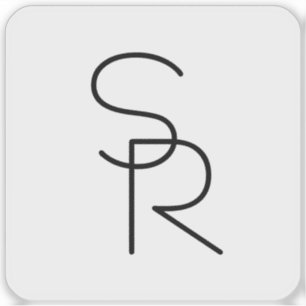 Adesivo Iniciais Sobrepostos com Vista Moderna