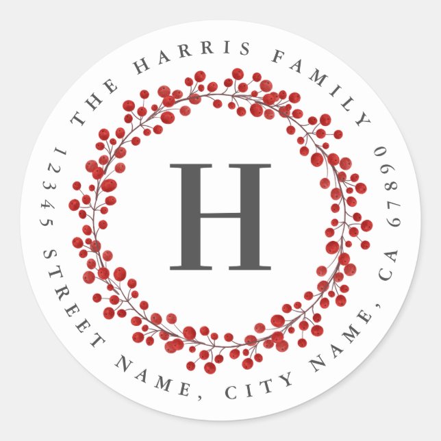 Adesivo inicial personalizado (Frente)