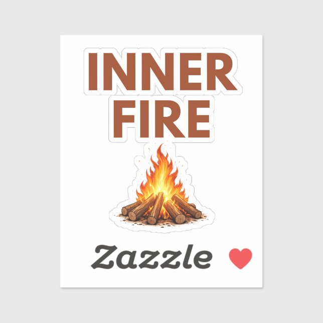 Adesivo Inner Fire Minimal Flame Vinyl Sticker (Folha)