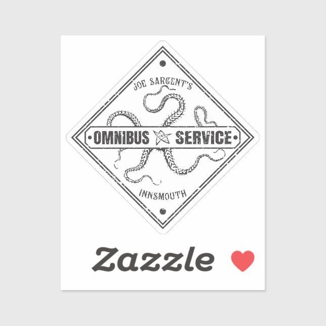 Adesivo Innsmouth Bus Service Joe Sargent (Folha)