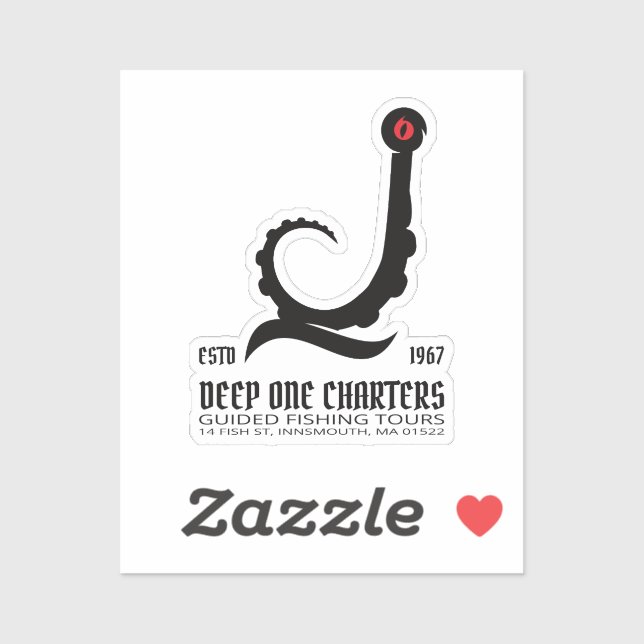 Adesivo Innsmouth Fisheries Tours Cthulhu Lovecraft (Folha)