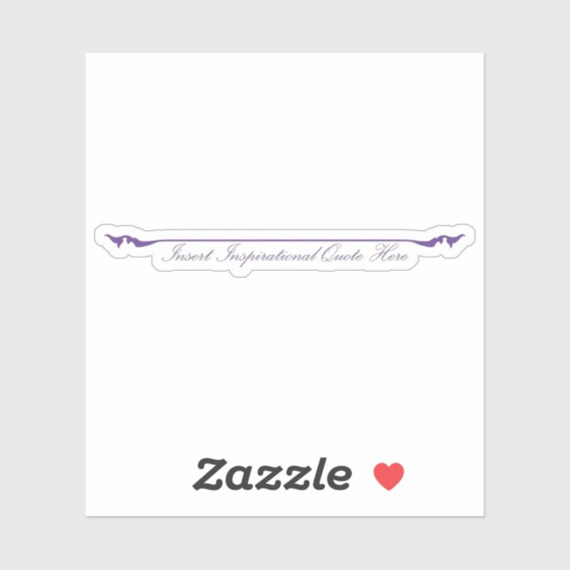 Adesivo Insert Inspirational Quote Here Cut Vinyl Stickers (Folha)