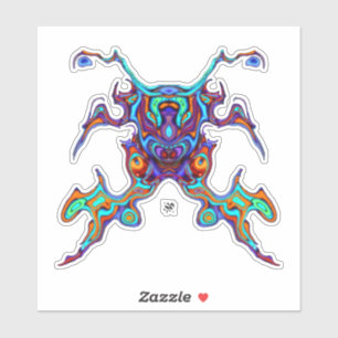 Adesivo Inseto de alienígena de caranguejo-guerreiro masc