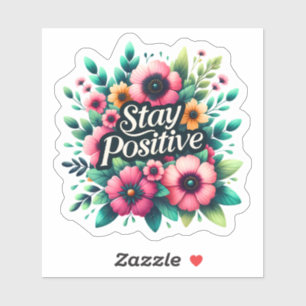 Adesivo Inspiração Floral para Vibes Positivas