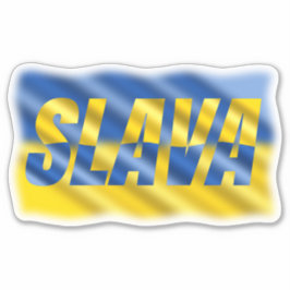 Adesivo Inspirações de paz Ucrânia azul e amarelo sem guer