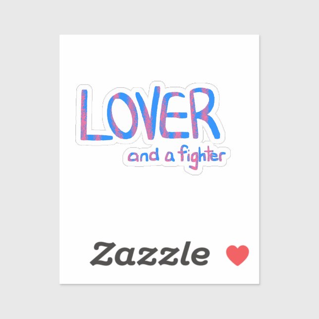 Adesivo Inspirational Hand Drawn Blue and Pink Quote (Folha)