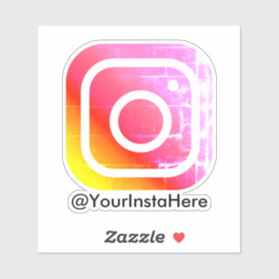 Adesivo instagrama business social media moderno mínimo