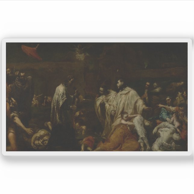 Adesivo Interdição da Cessação da Peste de Siena (Frente)