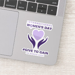 Adesivo International Women's Day Give To Gain 2026