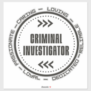 Adesivo Investigador Criminal