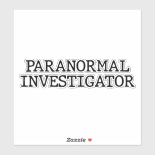 Adesivo Investigador Paranormal Fantasma Caçando EVP